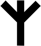 Рунический знак Альгиз